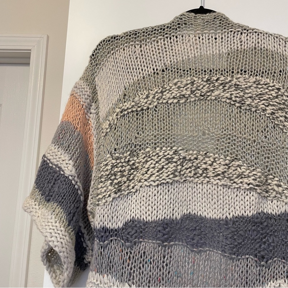 Free People Sands of Time Long Cardigan Slouchy Sweater Size Small - Picture 9 of 13